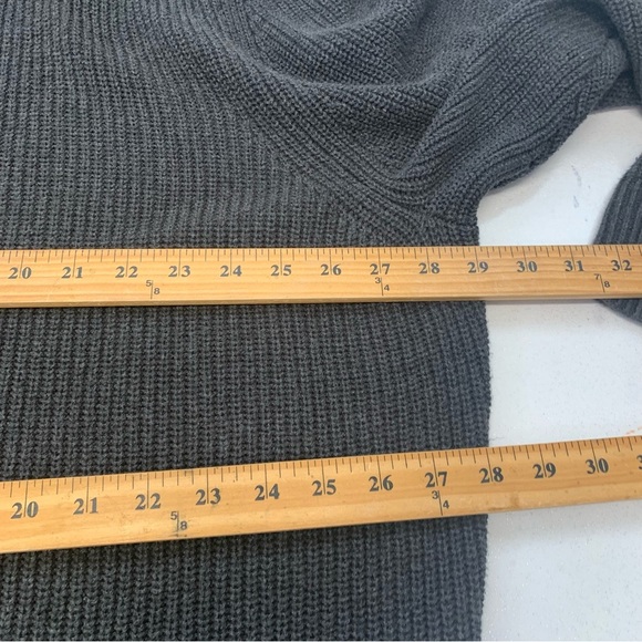 Mens Full Zip Sweater Cardigan 4X Gray All Cotton Collar Stretch  Casual Grandpa - Picture 9 of 10